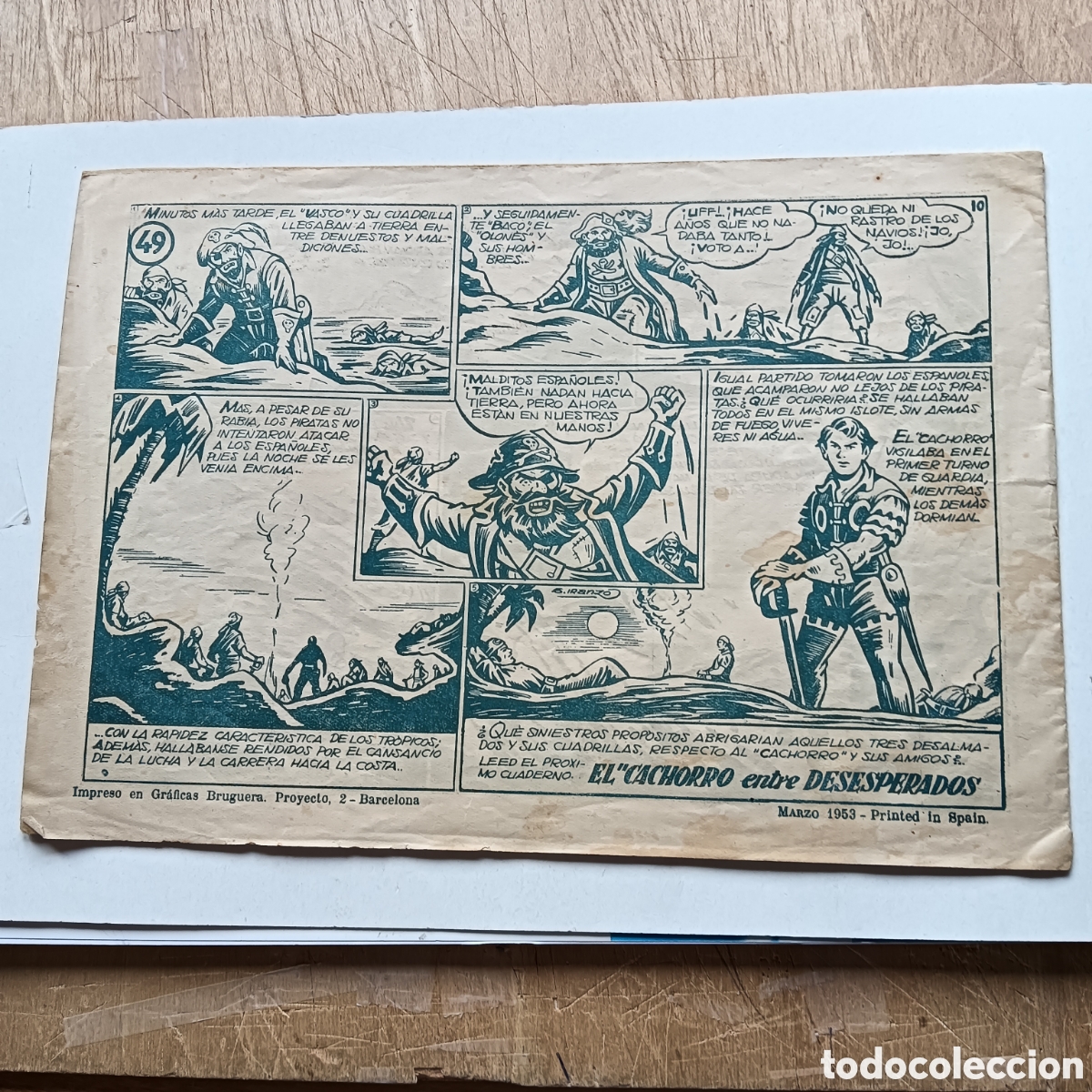 Tebeos: EL CACHORRO NUM 49 EDI.BRUGERA ORIGINAL - Foto 2