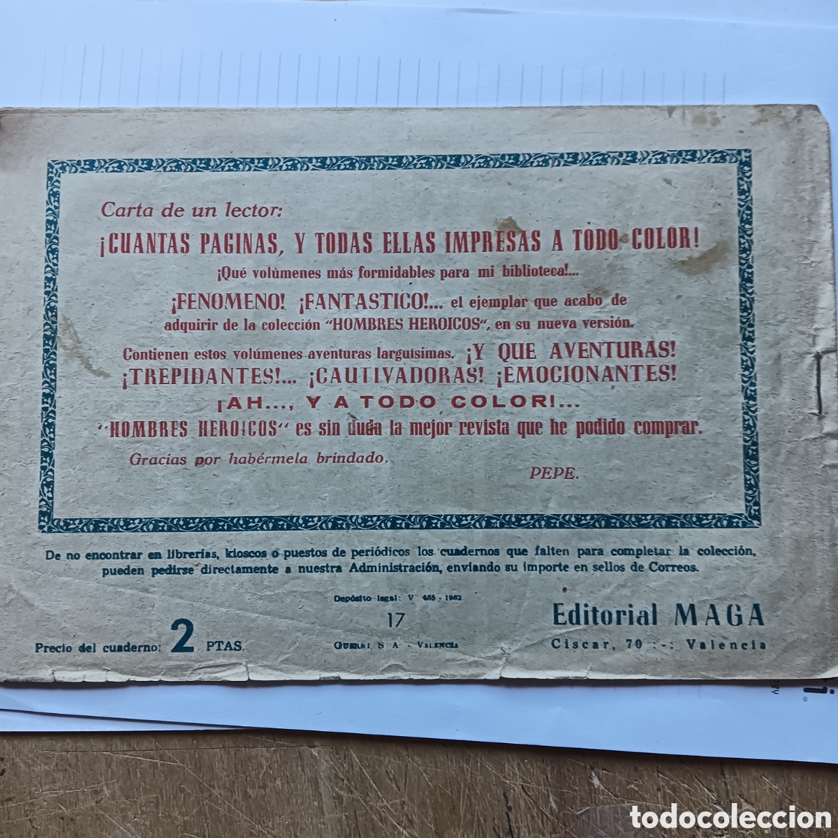 Tebeos: CORAZA NUM17 EDI.MAGA ORIGINAL - Foto 2