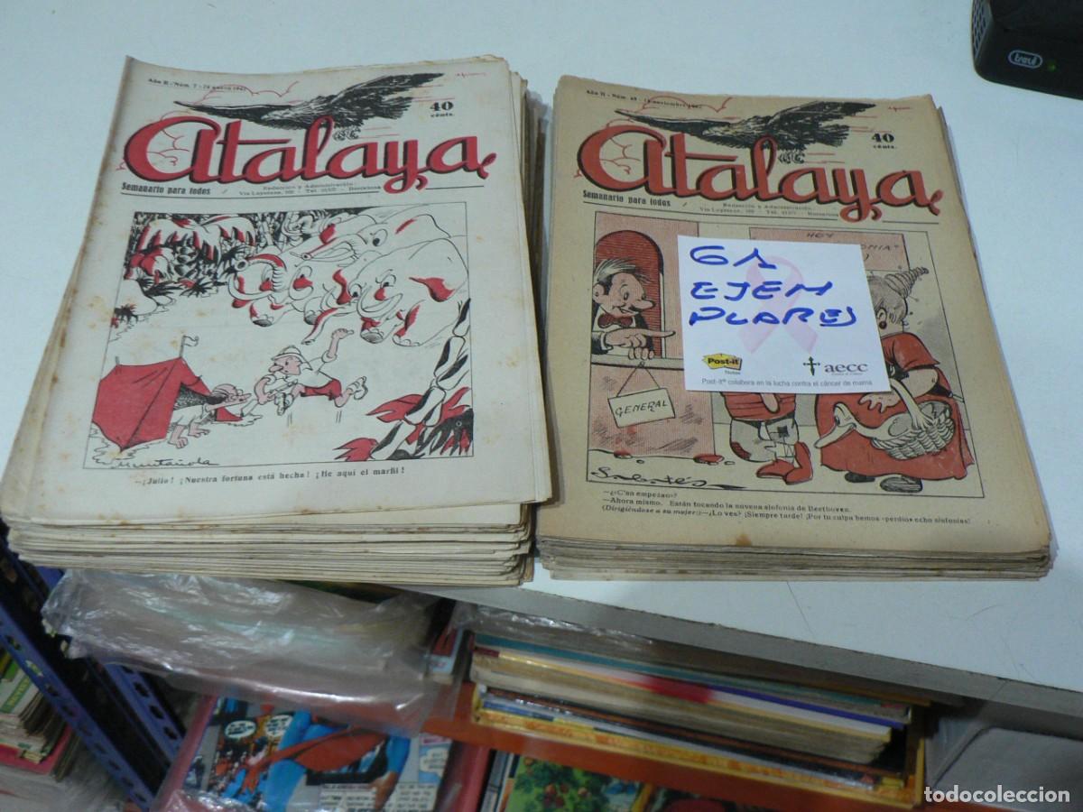 Tebeos: LOTE DE COLECCION ATALAYA CON 61 EJEMPLARES - Foto 1