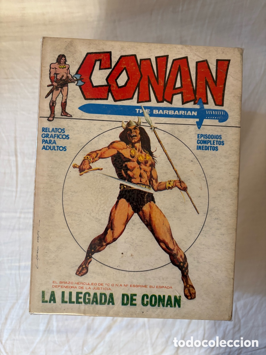 Tebeos: CONAN VOL.1 - COLECCI&Oacute;N COMPLETA 18 N&Uacute;MEROS (V&Eacute;RTICE) - Foto 1