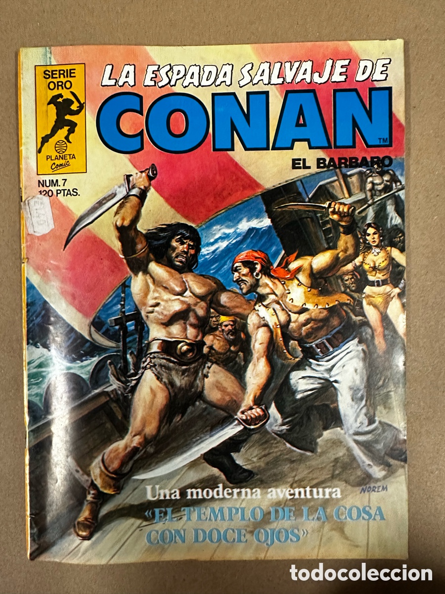 Tebeos: FALLO DE IMPRENTA La Espada Salvaje De Conan N7 - Foto 3