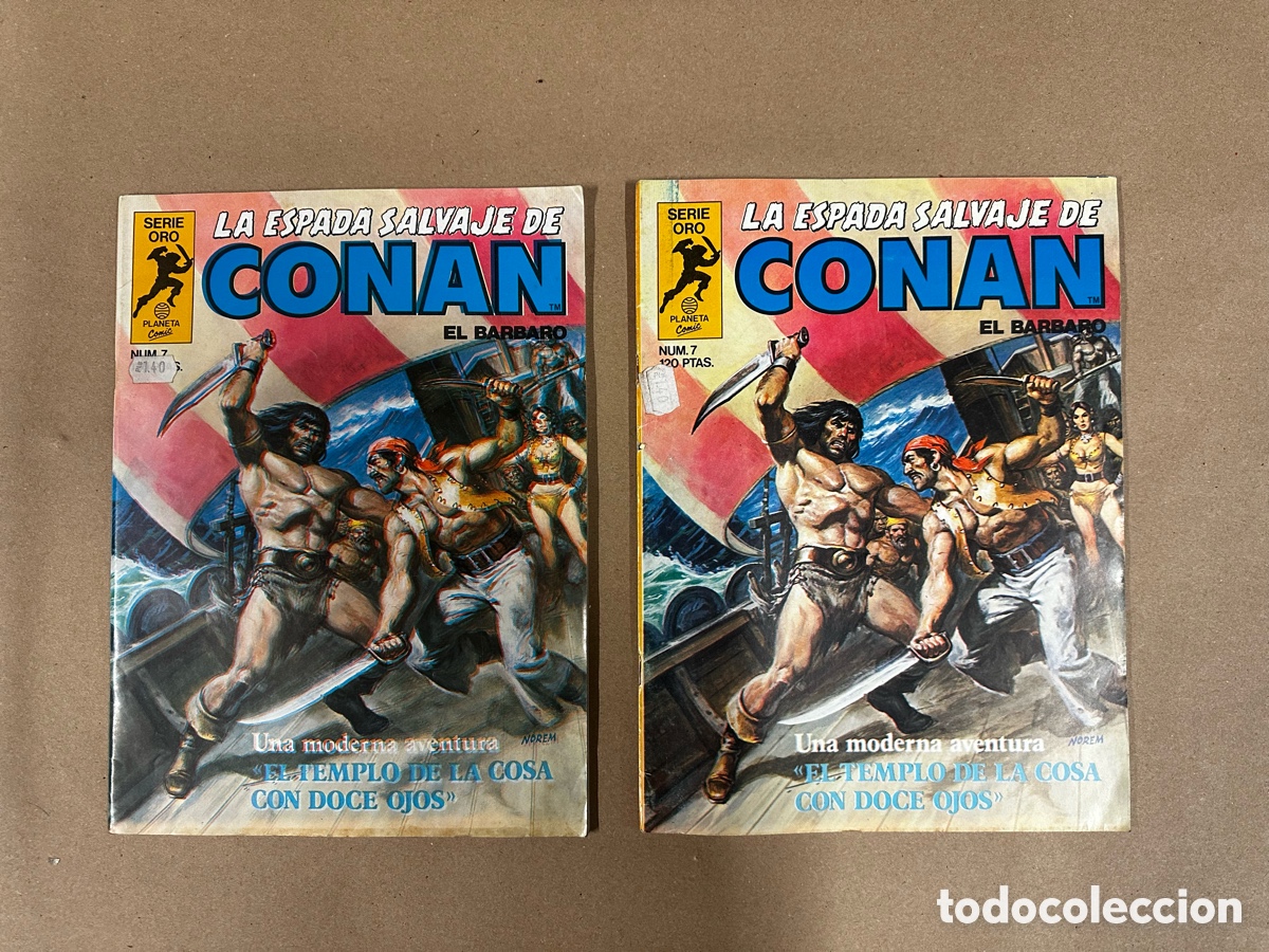 Tebeos: FALLO DE IMPRENTA La Espada Salvaje De Conan N7 - Foto 1