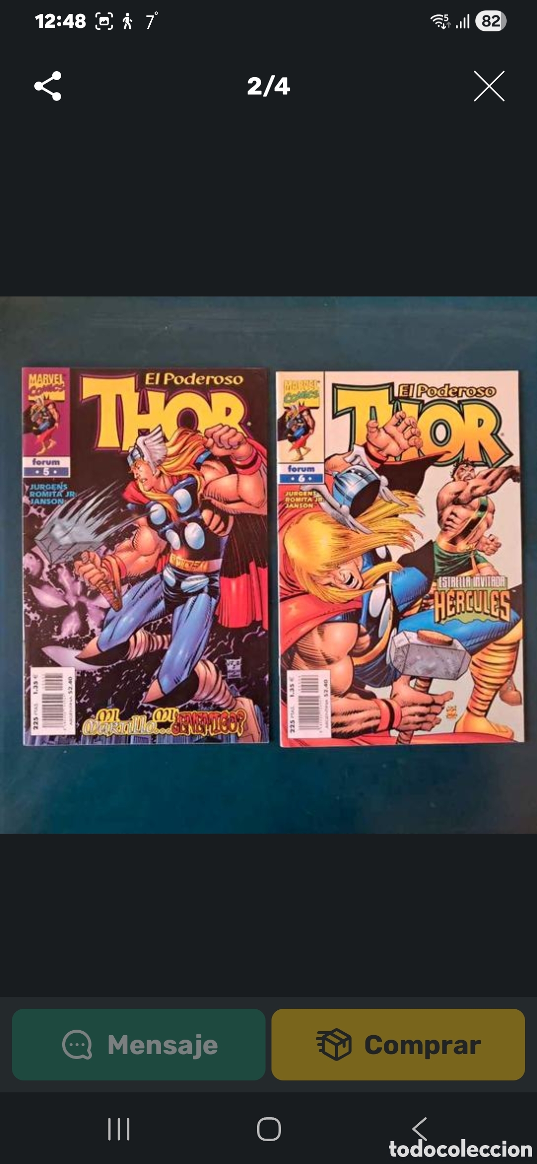 Tebeos: LOTE DE C&Oacute;MICS THOR A&Ntilde;OS 90 - Foto 1