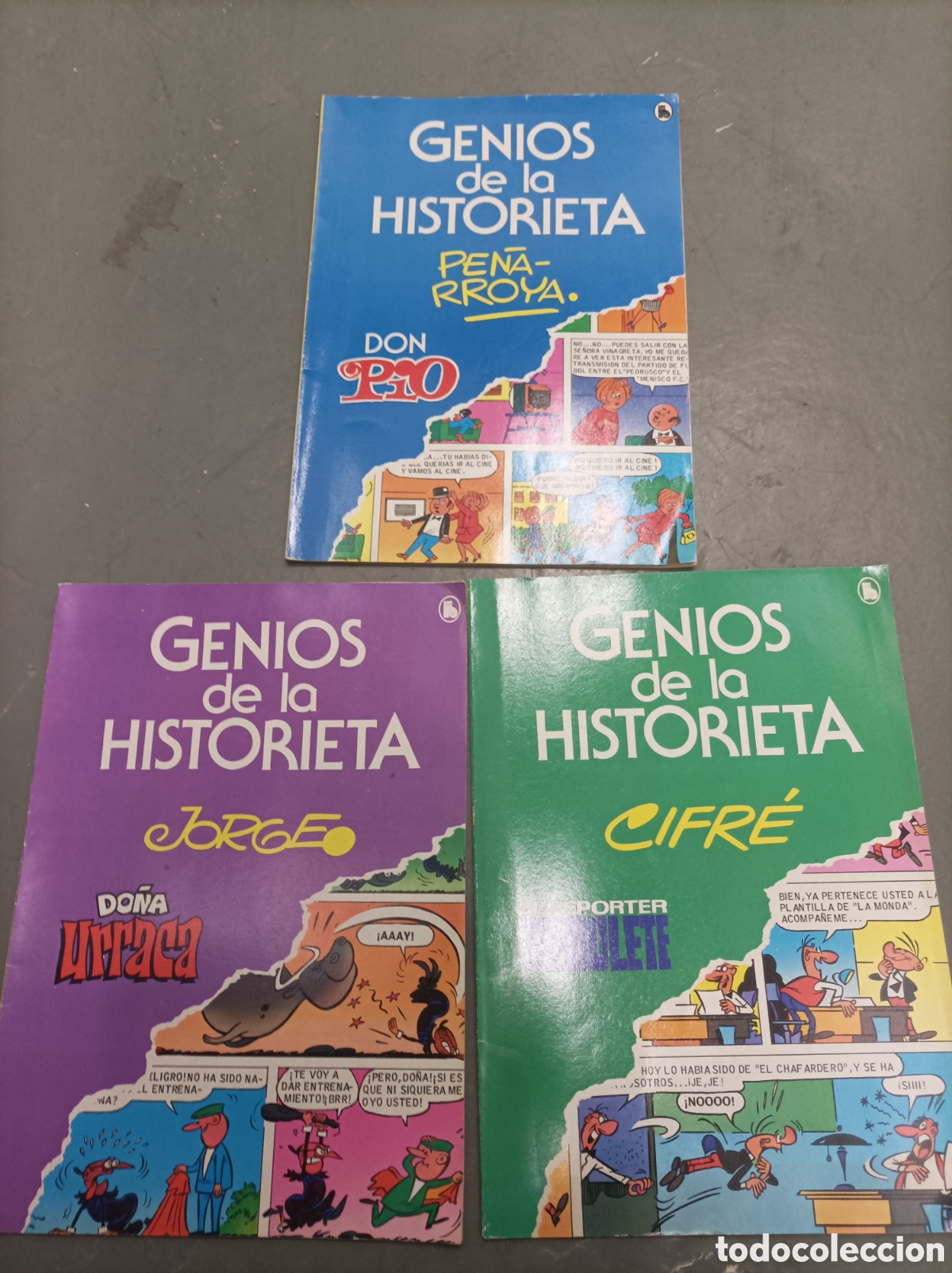 Tebeos: Lote de 3 de Genios de la historieta - Foto 1
