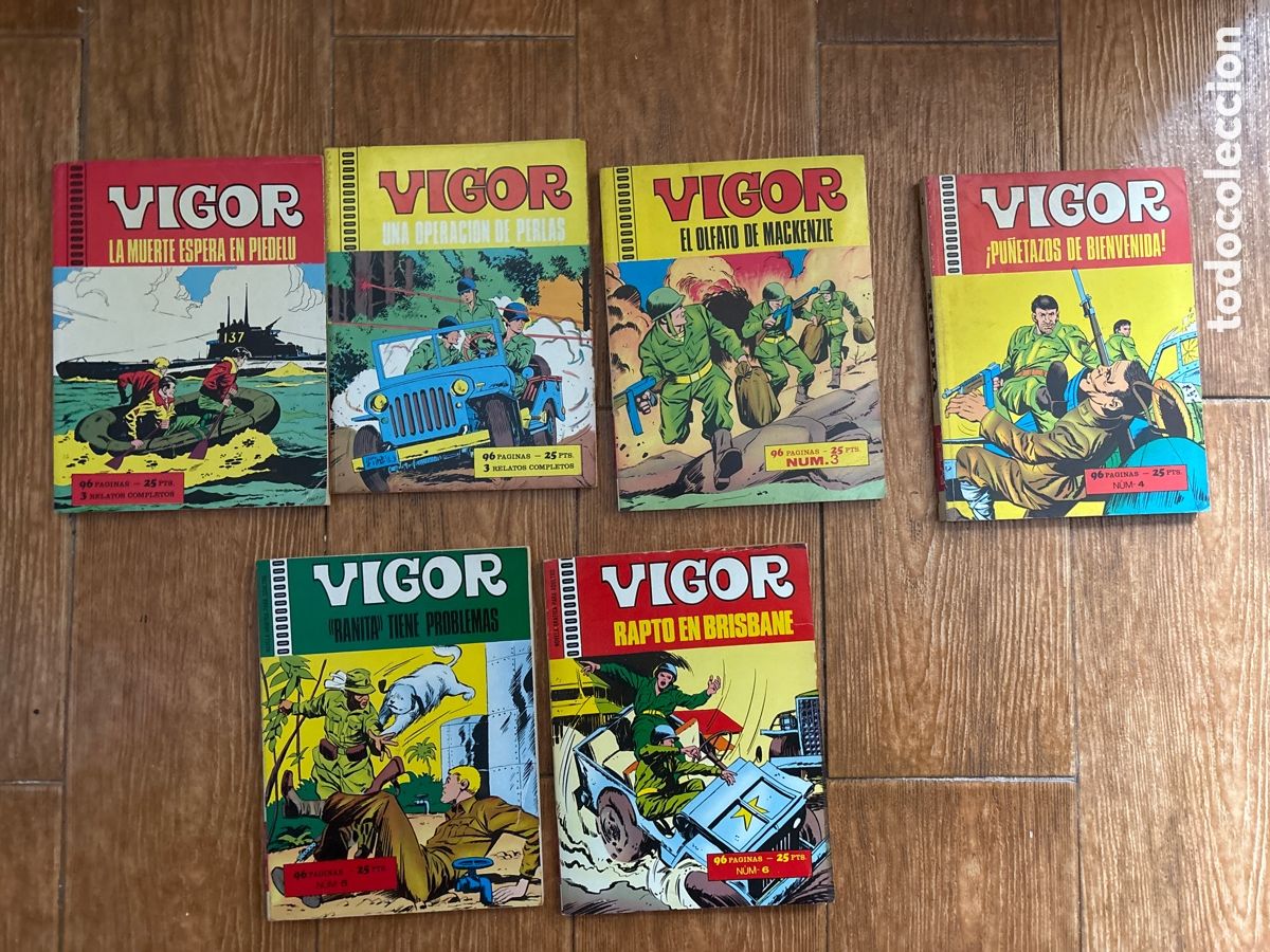 Tebeos: VIGOR COLECCI&Oacute;N COMPLETA 6 N&Uacute;MEROS EUREDIT - 1970 - Foto 1