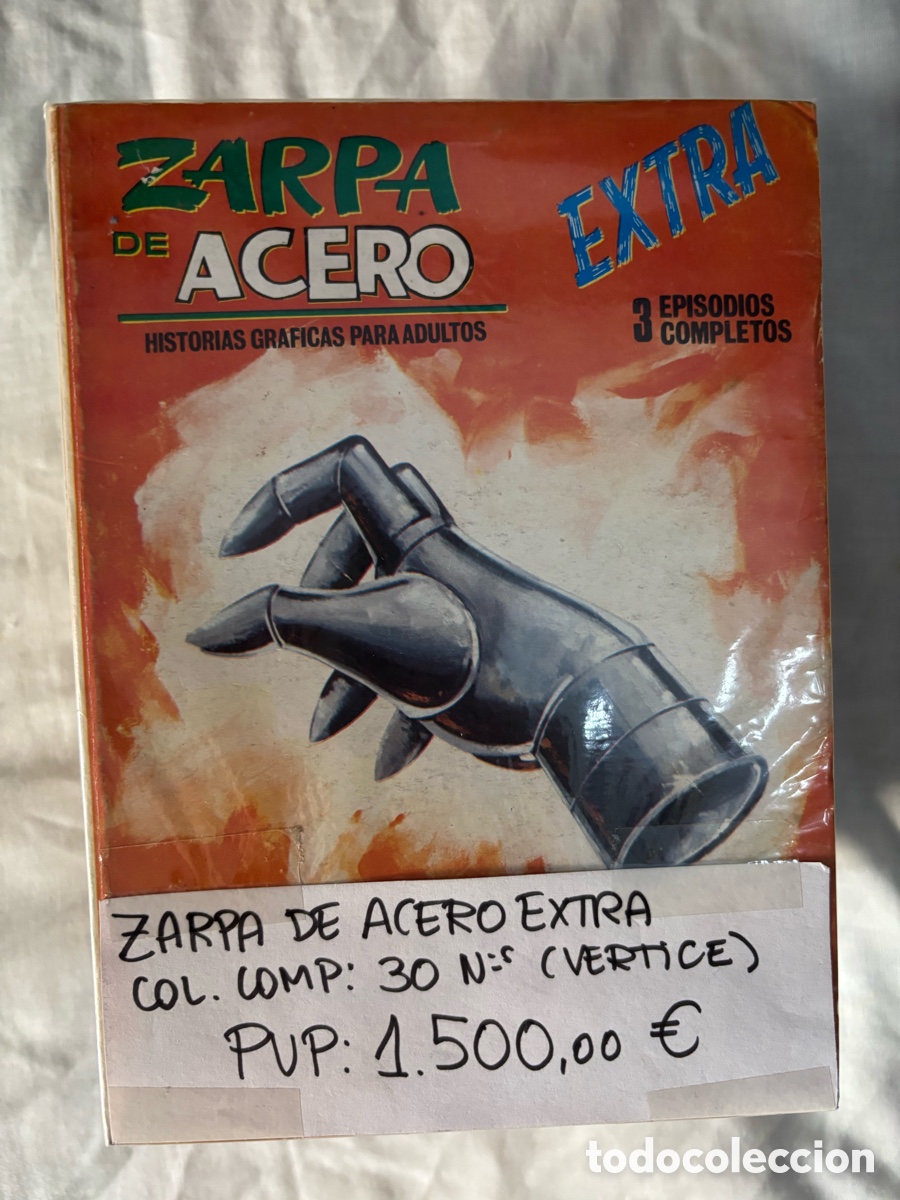 Tebeos: Zarpa de acero extra - colecci&oacute;n completa 30 n&uacute;meros - v&eacute;rtice - Foto 1