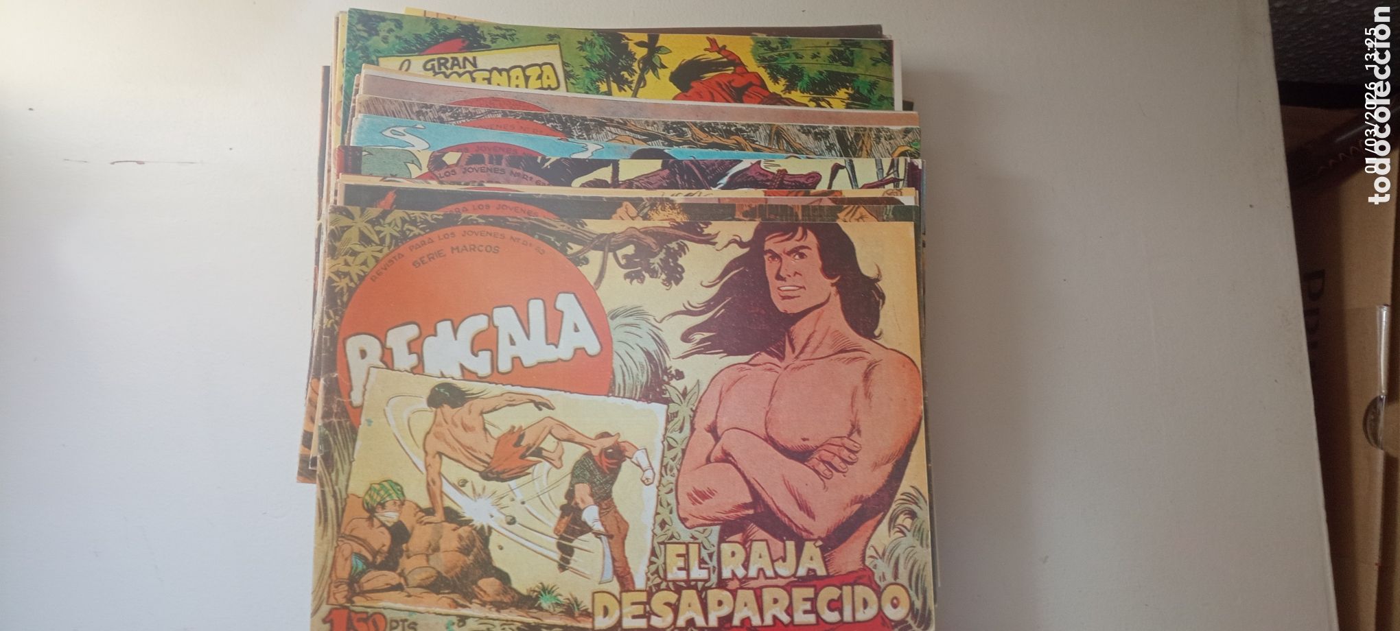 Tebeos: COMIC BENGALA 1&ordf; &Eacute;POCA COLECCI&Oacute;N COMPLETA DE 54 N&Uacute;MEROS - Foto 2