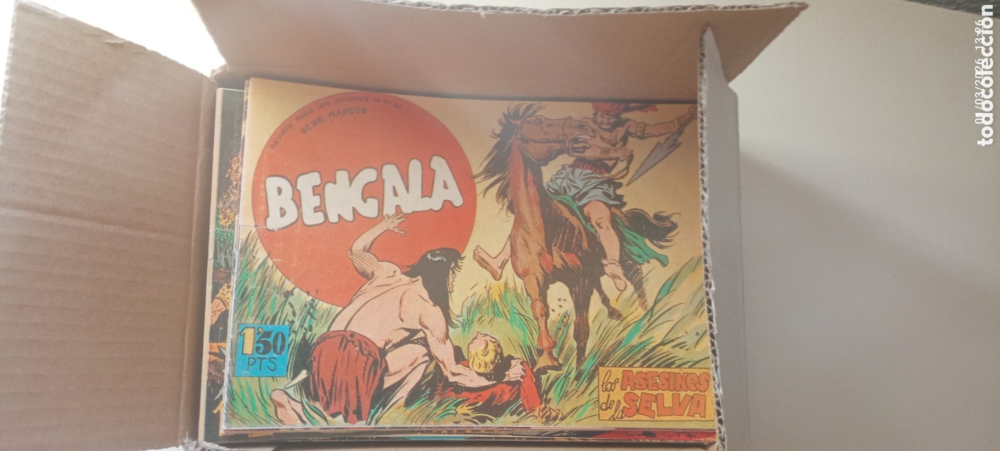 Tebeos: COMIC BENGALA 1&ordf; &Eacute;POCA COLECCI&Oacute;N COMPLETA DE 54 N&Uacute;MEROS - Foto 4