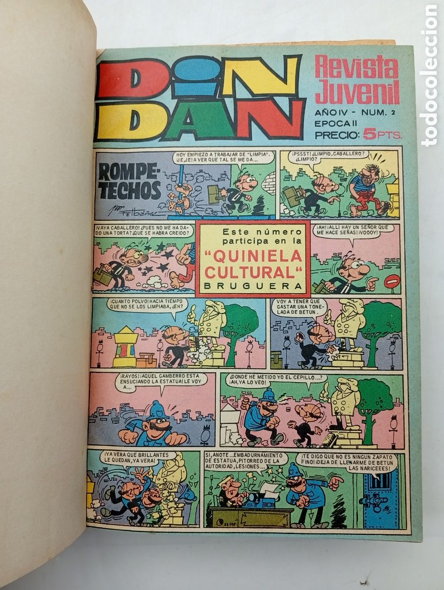 Tebeos: Encuadernado Tebeo c&oacute;mic Din Dan y Jaimito 1968