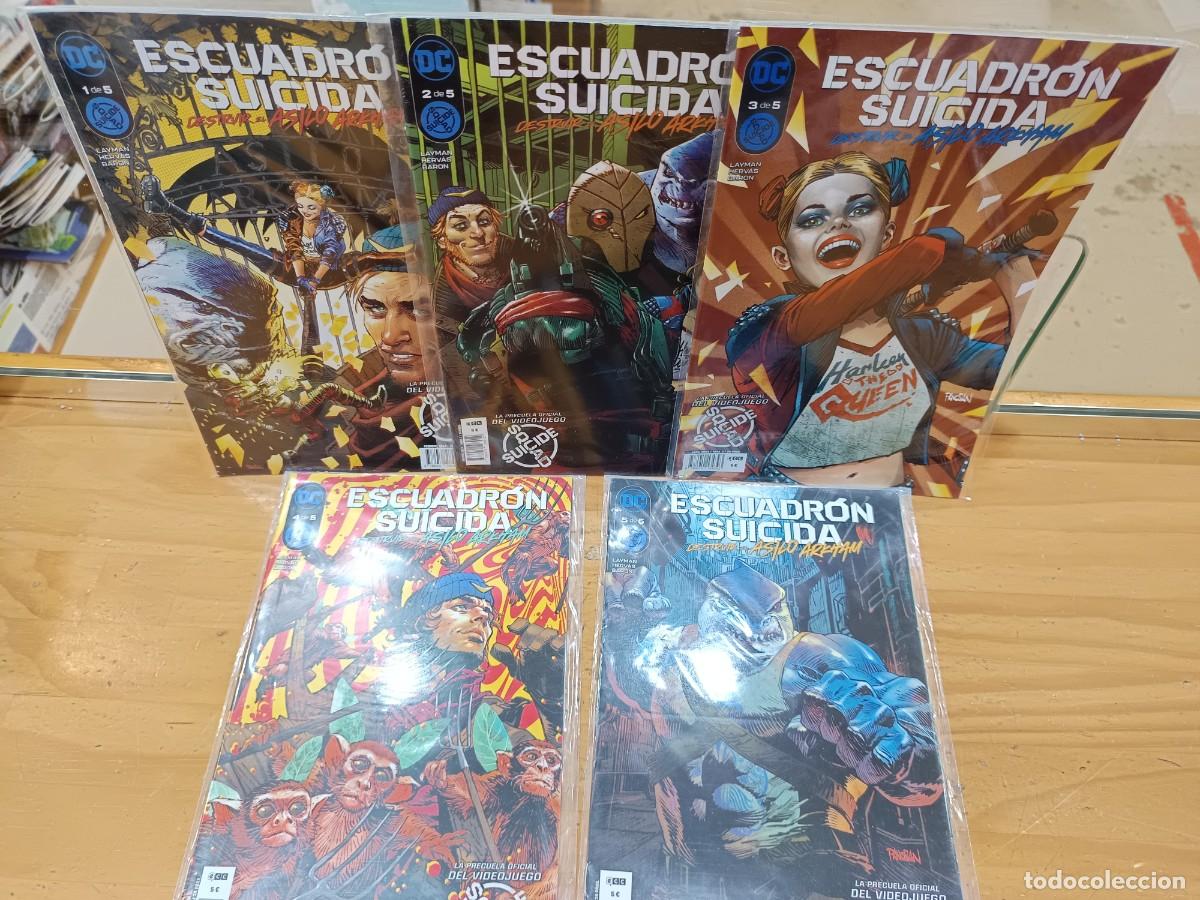 Tebeos: Escuadr&oacute;n Suicida, destruir el Asilo Arkham. Completa 5 ejemplares Ecc - Foto 1