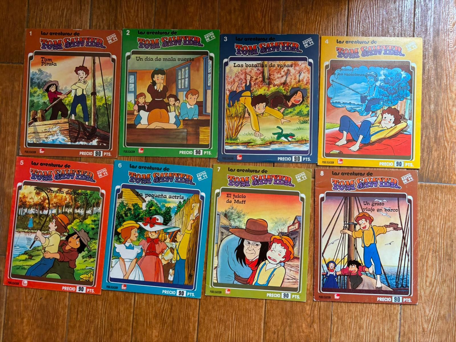 Comics: LA AVENTURAS DE TOM SAWYER COLECCI&Oacute;N COMPLETA 8 NUMEROS EDICIONES FHER 1981 .