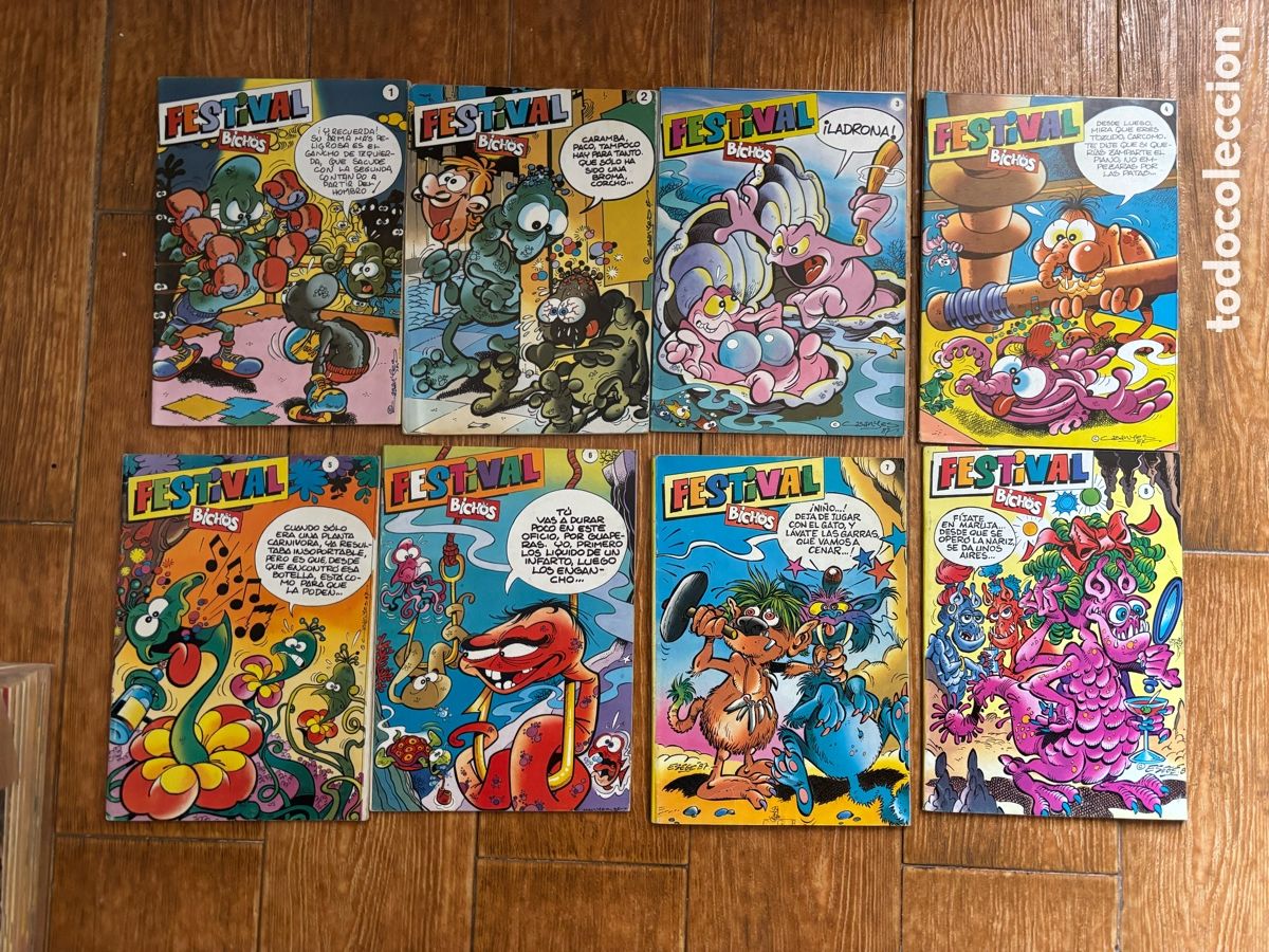 Tebeos: FESTIVAL BICHOS GENERAL DE EDICIONES COLECCION COMPLETA 8 EJEMPLARES - Foto 1