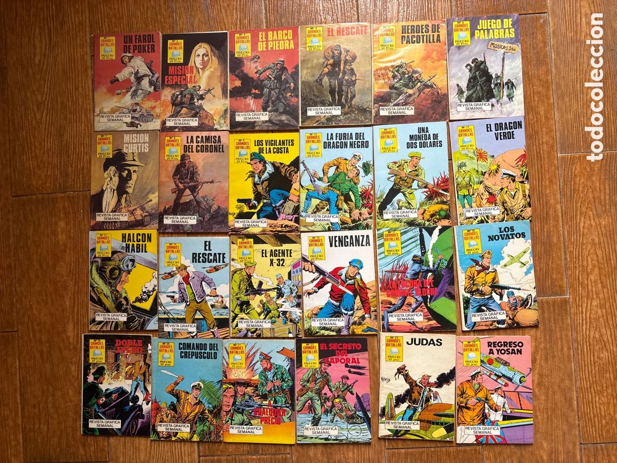 Tebeos: GRANDES BATALLAS COLECCI&Oacute;N COMPLETA 24 N&Uacute;MEROS EDITORIAL ANTALBE