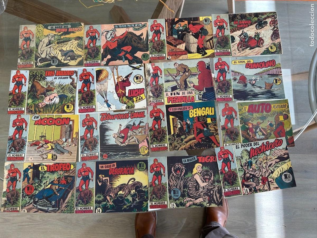 Tebeos: EL HOMBRE ENMASCARADO COMPLETA 38 NUMEROS FOTO DE TODOS ELLOS