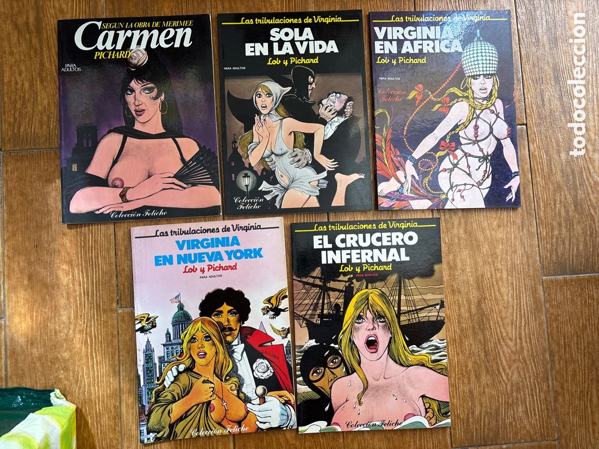 Tebeos: COLECCI&Oacute;N FETICHE 5 N&Uacute;MEROS COLECCION COMPLETA EDITORIAL DISTRINOVEL PARA ADULTOS