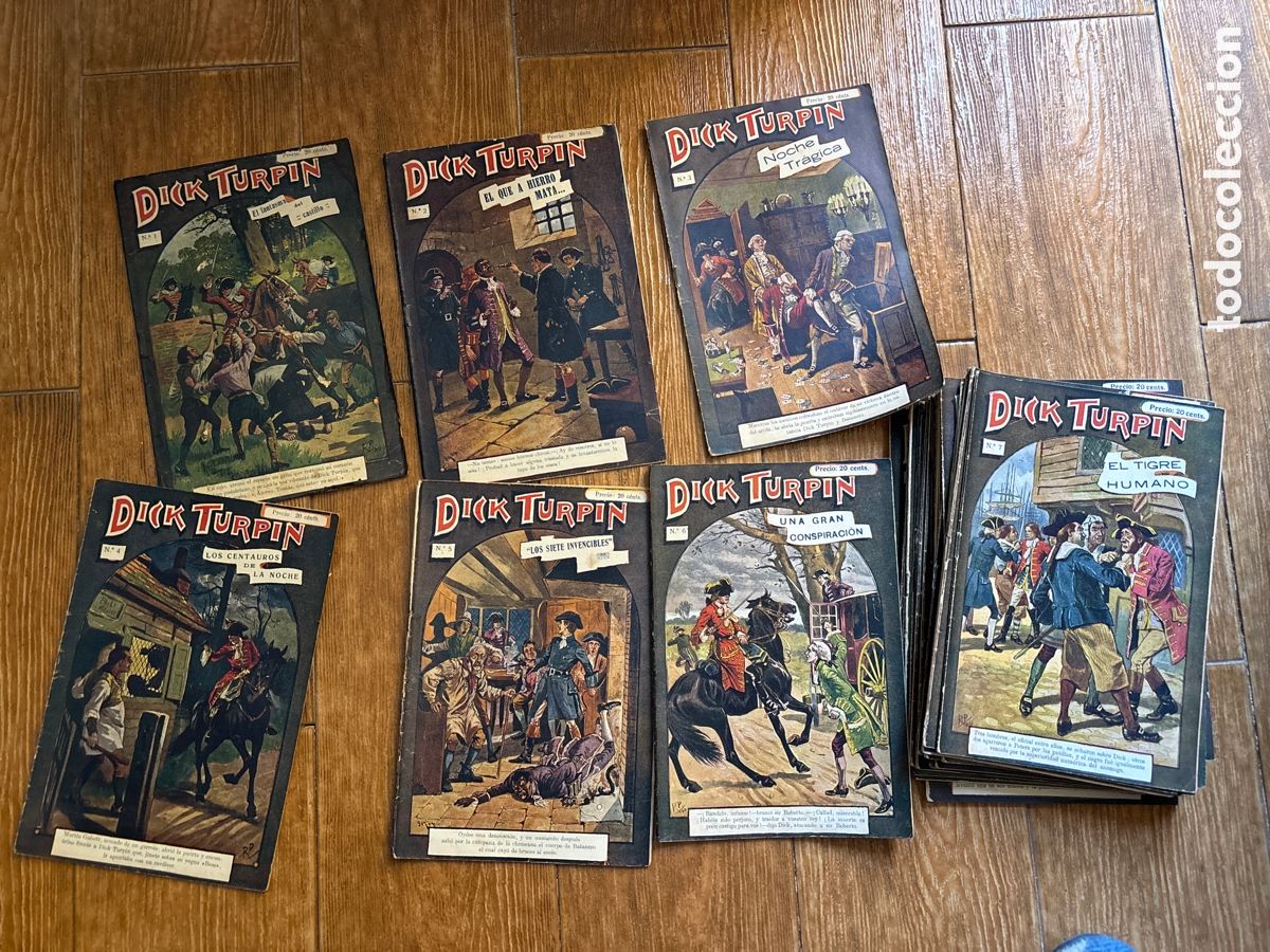 Tebeos: DICK TURPIN COLECCI&Oacute;N COMPLETA N&Uacute;MEROS 1 A 58 EDITORIAL SOPENA A&Ntilde;OS 20 /30