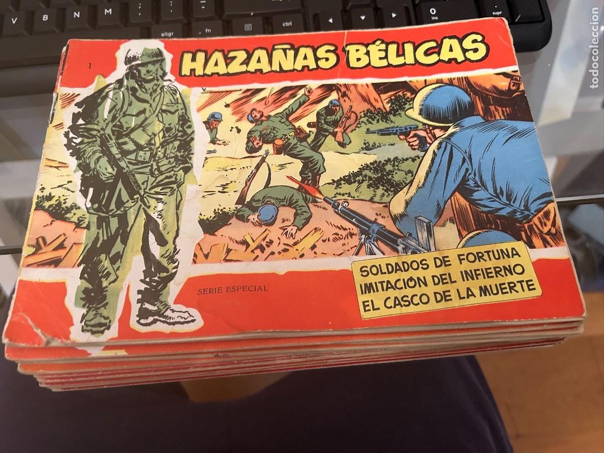 Tebeos: haza&ntilde;as belicas serie roja n&ordm; 1-2-3-5-6-8-10-11-12-13-21 se venden sueltos buen estado