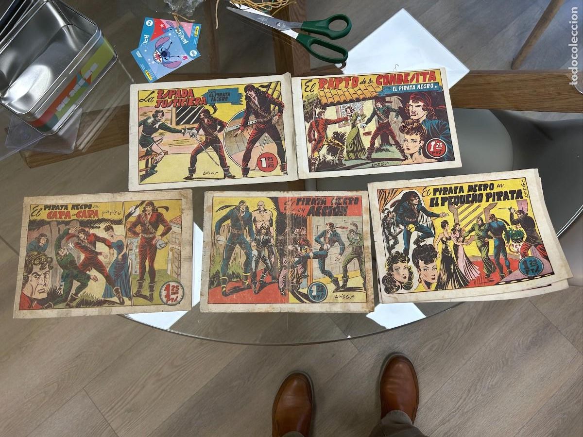 Tebeos: el pirata negro n&ordm; 2-3-4-5-6 se venden sueltos