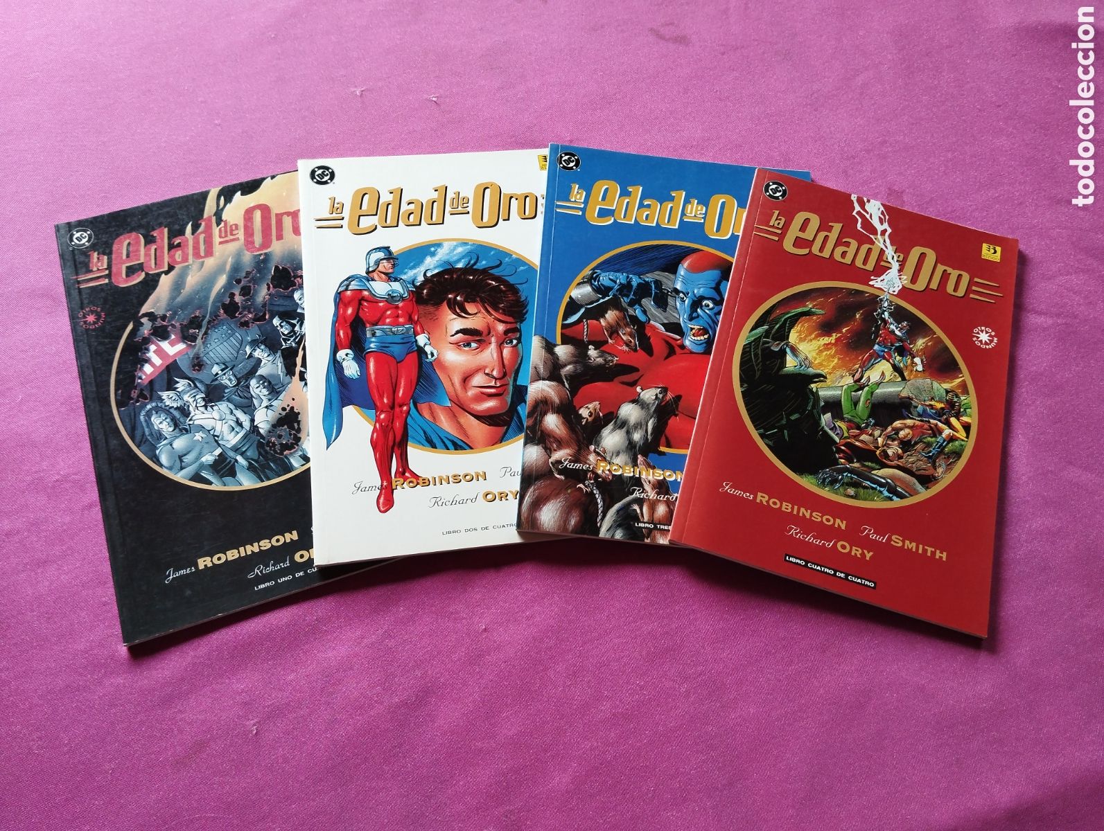 Tebeos: LA EDAD DE ORO 4 COMPLETA ZINCO BUEN ESTADO L115 3 FOTOS