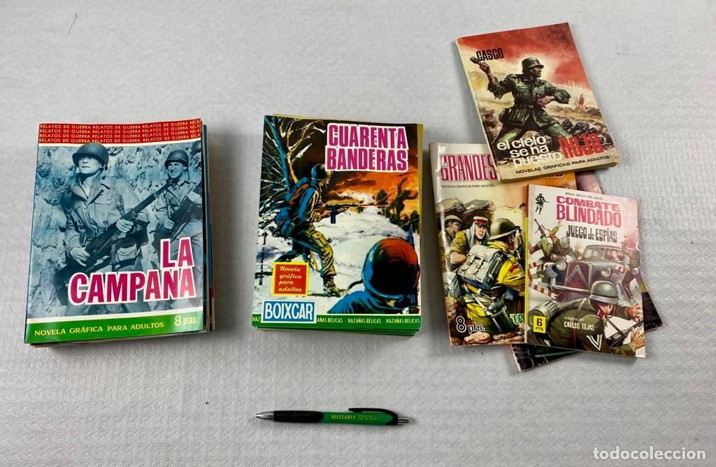 Tebeos: Lote novela gr&aacute;fica a&ntilde;os 60 Relatos de Guerra-HB Boixcar-Varios