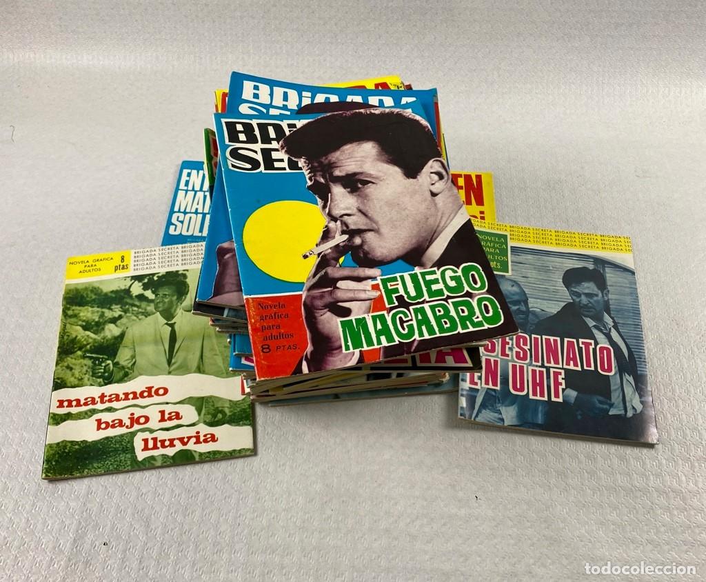 Tebeos: Lote de 56 novela gr&aacute;fica para adultos BRIGADA SECRETA inicios de los a&ntilde;os 60