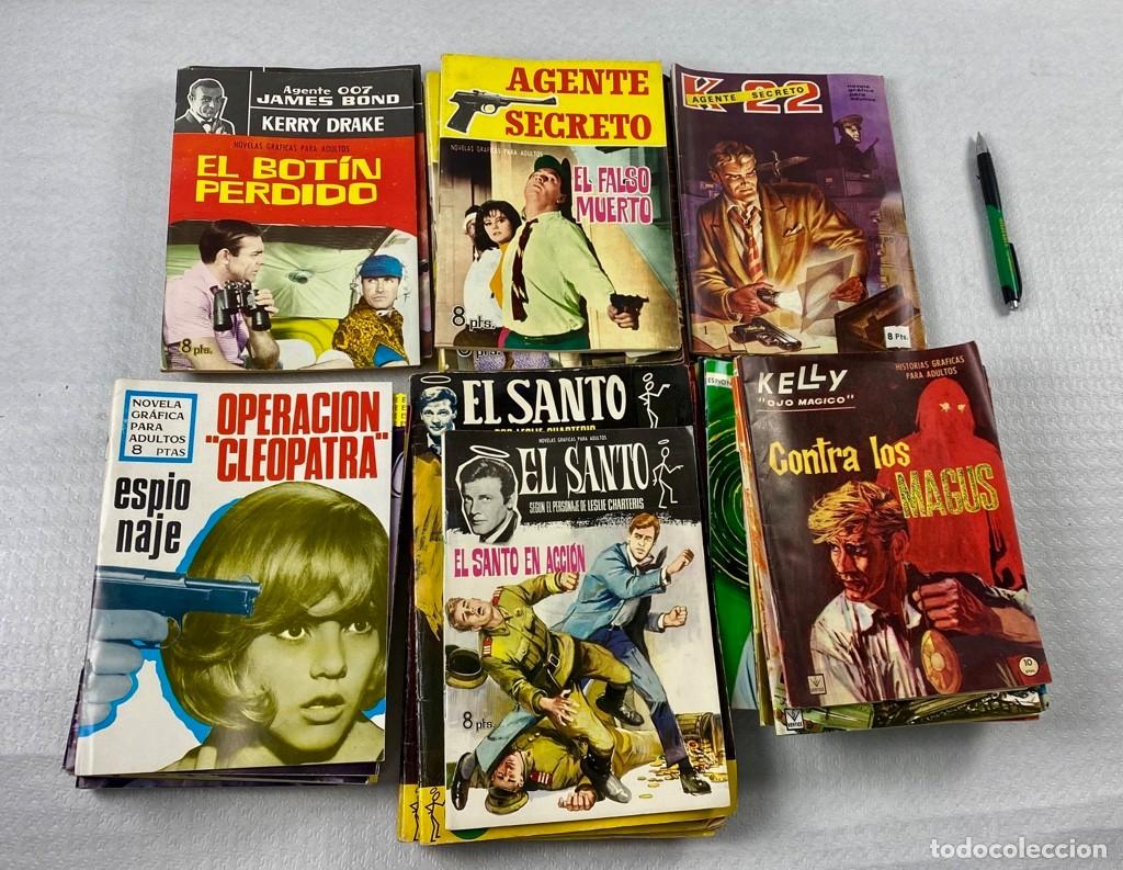 Tebeos: Lote AGENTE 007-AGENTE SECRETO-EL SANTO-K22-ESPIONAJE