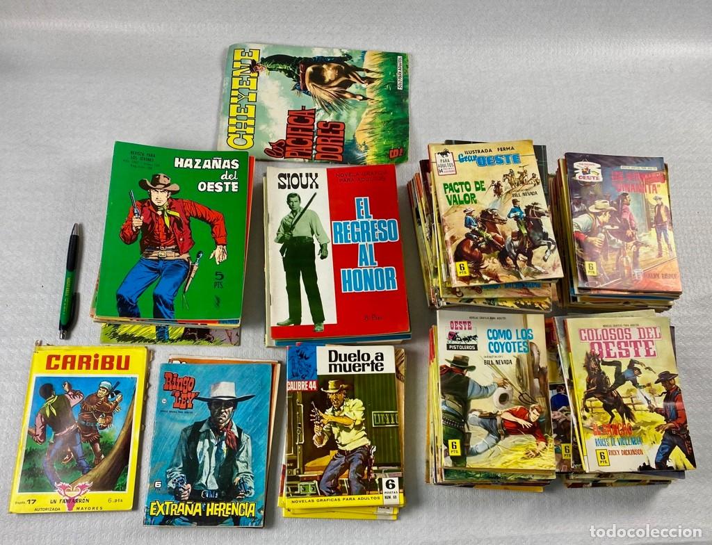 Tebeos: Lote revistas gr&aacute;ficas tem&aacute;tica Oeste en buen estado, a&ntilde;os 60