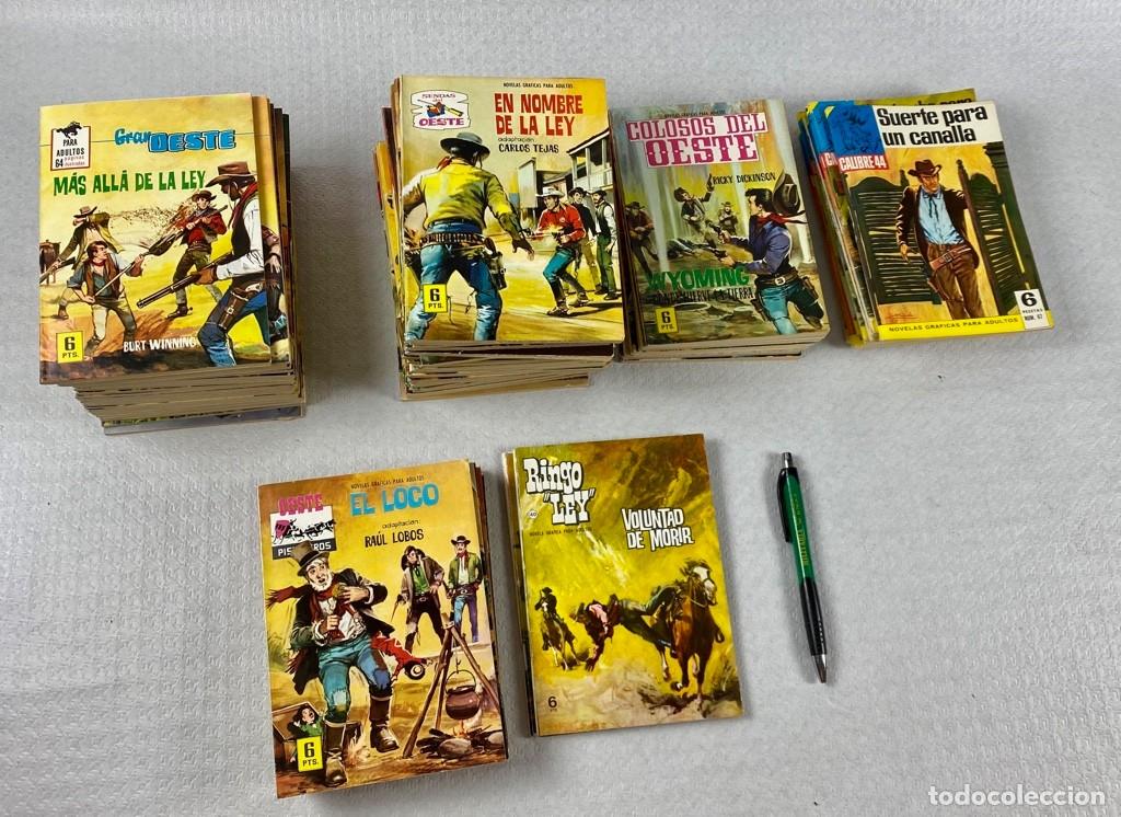 Tebeos: Lote de novela gr&aacute;fica tem&aacute;tica Oeste a&ntilde;os 60 en muy buen estado.