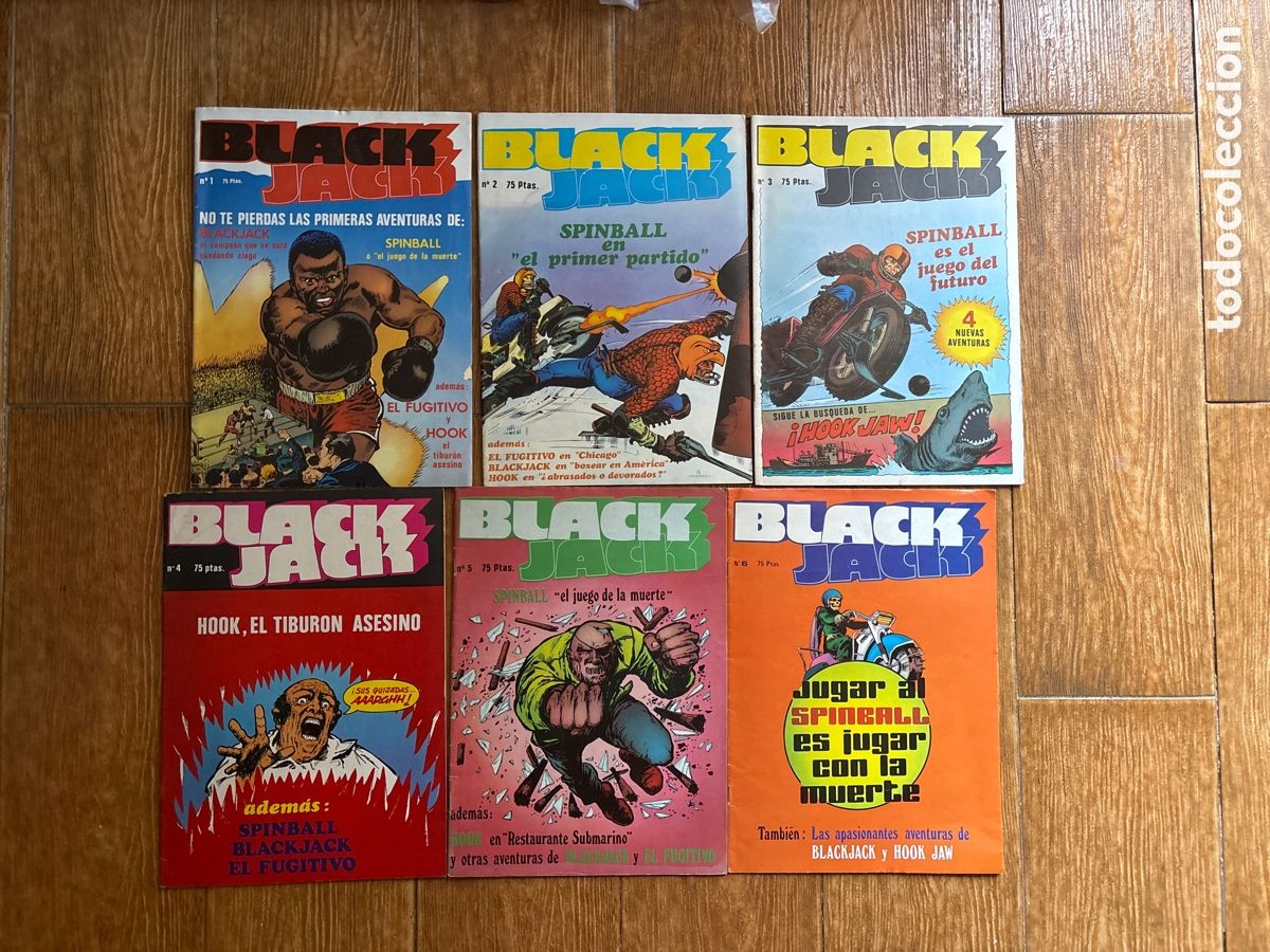 Tebeos: BLACK JACK COLECCION COMPLETA 6 NUMEROS AMAIKA 1980