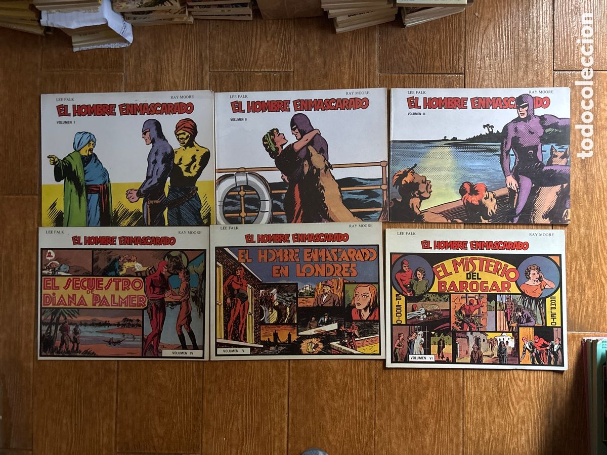 Comics: EL HOMBRE ENMASCARADO COLECCION COMPLETA 6 TOMITOS EDICIONES BO 1981