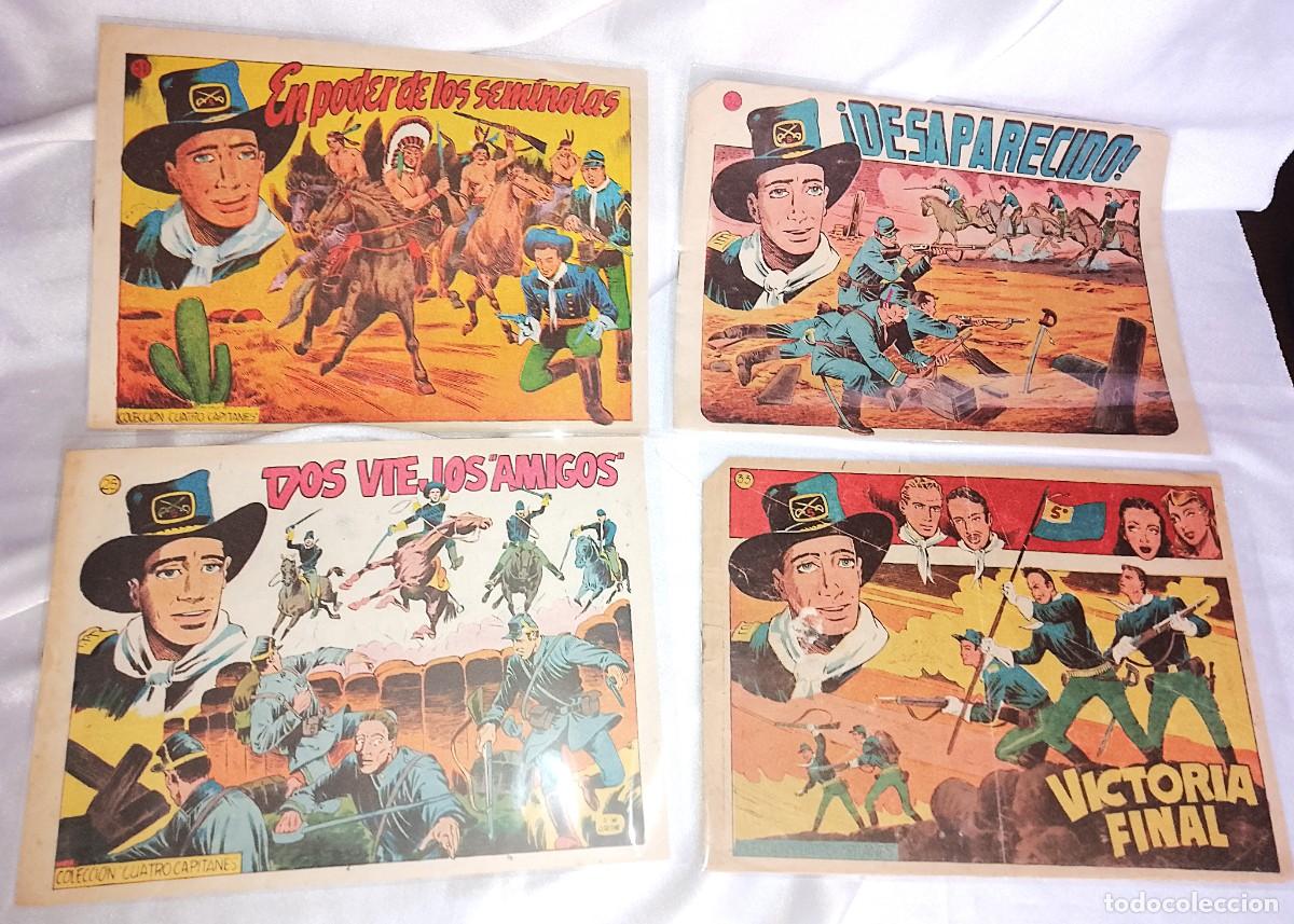 Giornalini: CUATRO CAPITANES-LOTE DE 4 DIFICILES ORIGINALES-GRAFIDEA 1954.-25-31-32-33-VER FOTOS