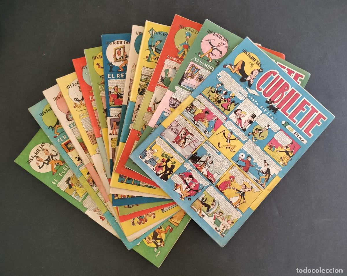 Tebeos: CUBILETE COLECCION COMPLETA 12 Nos. DEL 1 AL 12 ORIGINAL ED. GONG A&Ntilde;O 1949 MAGNIFICO ESTADO JOYA!!!