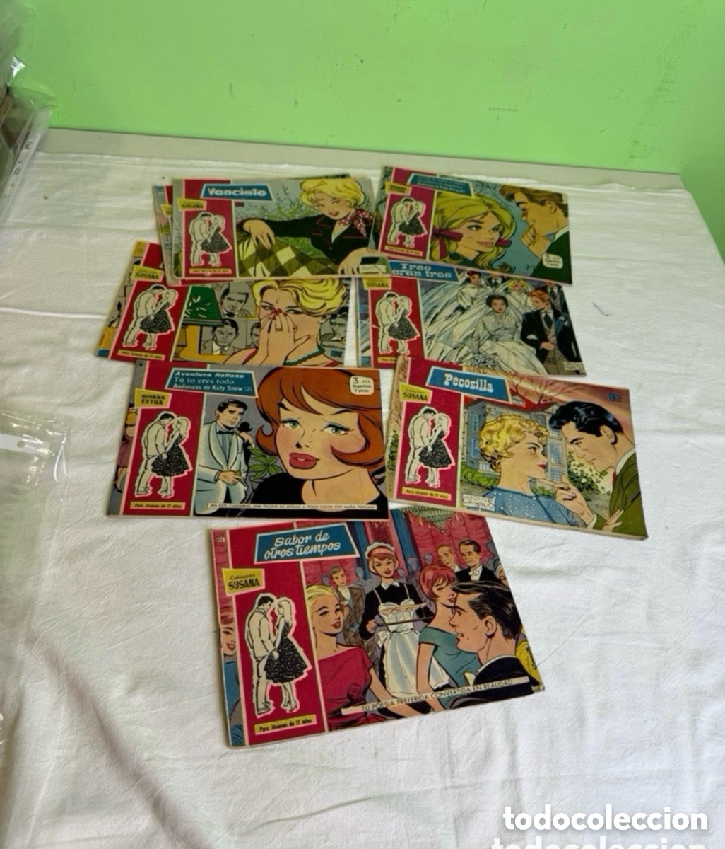 Tebeos: Lote de 8 ejemplares tebeos colecci&oacute;n Susana toray 1959.