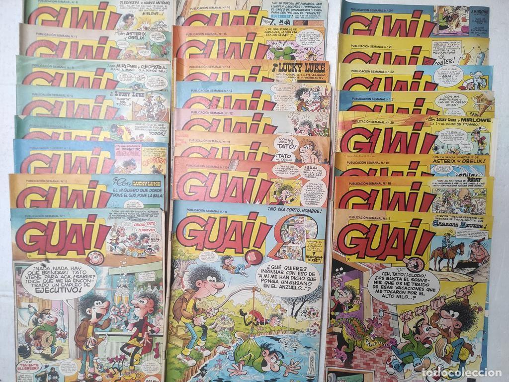 Tebeos: lote comic GUAI semanal F. IBA&Ntilde;EZ ,1 a 75 menos 67 y 74 , 94 102 107 142 ,