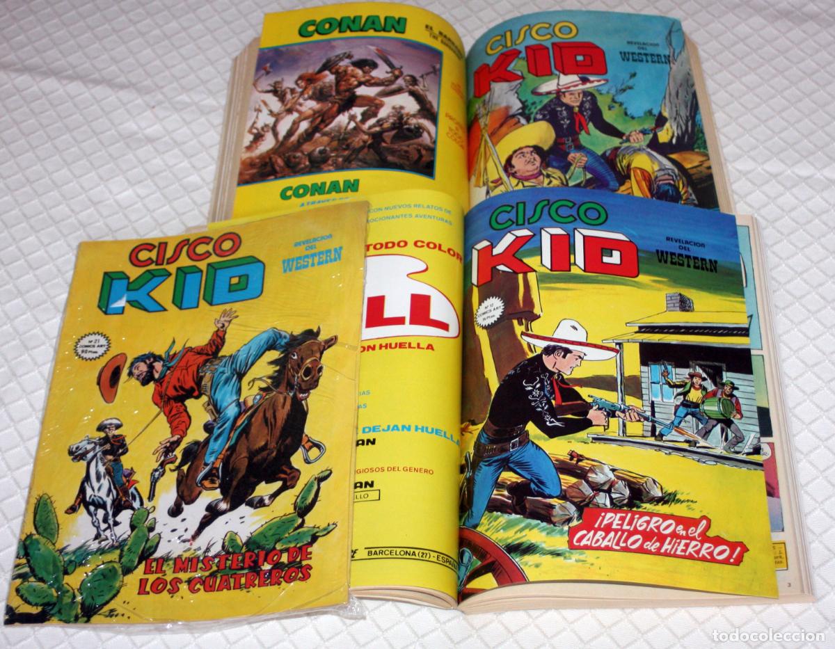 Comics: Cisco Kid (V&eacute;rtice) n&ordm; 1 al 17 en dos tomos preencuadernados + n&ordm; 21, en muy buen estado