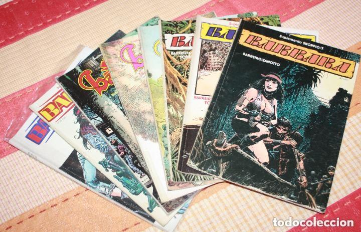 Tebeos: BARBARA (de RICARDO BARREIRO & JUAN ZANOTTO) colecci&oacute;n completa en 8 tomos (1&ordf; publicacion)