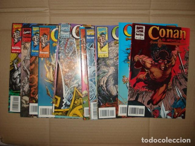Tebeos: Lote Conan el aventurero, 13 n&uacute;meros de 14, 1994, Forum, muy buene stado