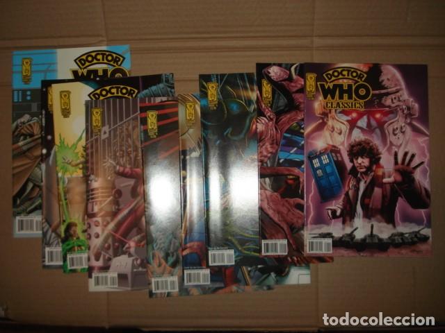 Tebeos: Lote Doctor Who classics, 2007, 9 n&uacute;meros de 10, IDW, muy buen estado. Ingles. Caja DA