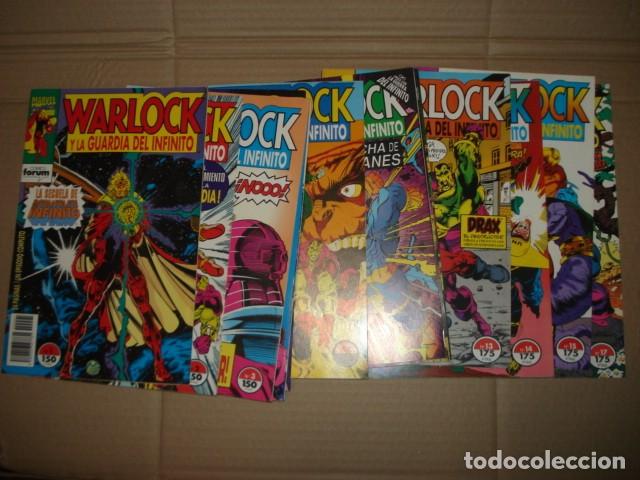 Tebeos: Lote Warlock y la guardia del infinito, 1993, 16 n&uacute;meros de 17, Forum, muy buen estado