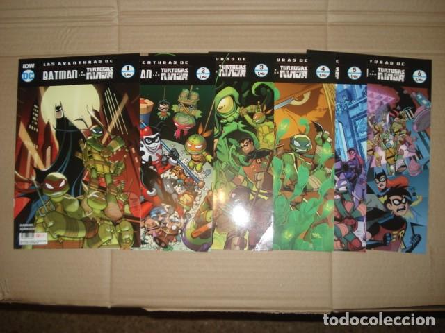 Tebeos: Las aventuras de Batman y las Tortugas Ninja, 2017, completa, 6 n&uacute;meros, ECC, impecables