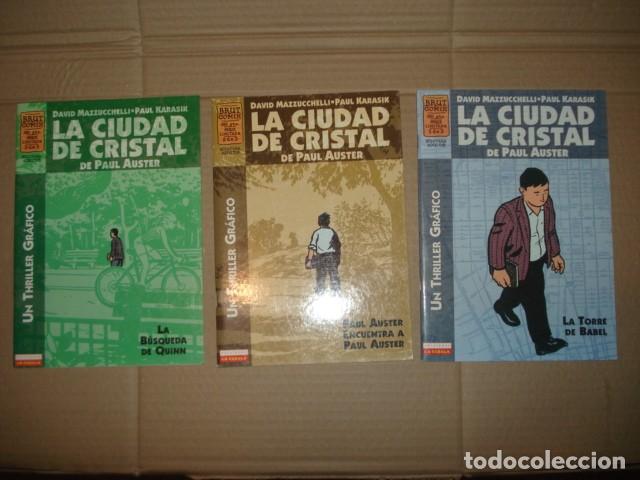Tebeos: La ciudad de cristal, 1997, completa, 3 n&uacute;meros, La C&uacute;pula, muy buen estado