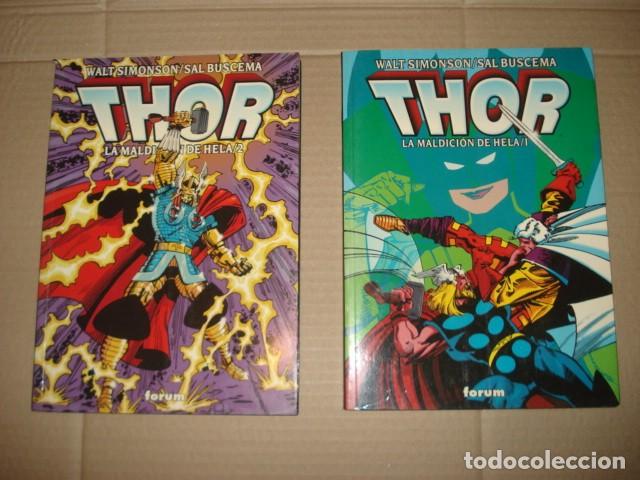 Tebeos: Thor: la maldici&oacute;n de Hela, 2000, Forum, completa, 2 tomos, buen estado