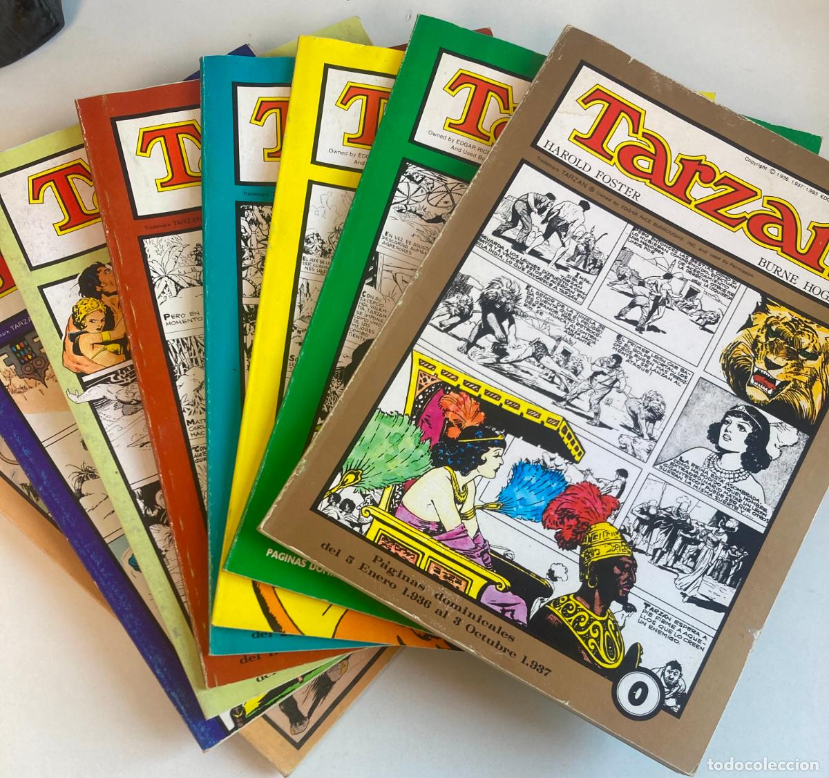 Tebeos: TARZAN, COLECCION COMPLETA TOMOS 0 AL 7 . GRANDES CLASICOS COMICS PASADO