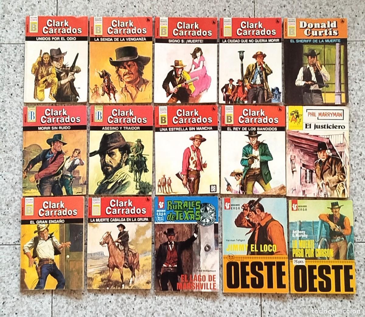 Tebeos: LOTE X 15 . NOVELAS DEL OESTE . 1988-1989
