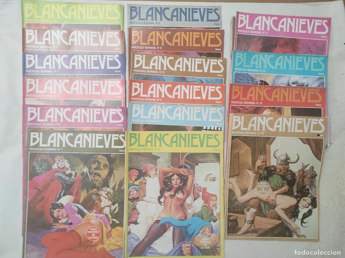 Tebeos: BLANCANIEVES , comic er&oacute;tico, colecci&oacute;n 1 a 30 , menos el n&ordm; 5 y 29