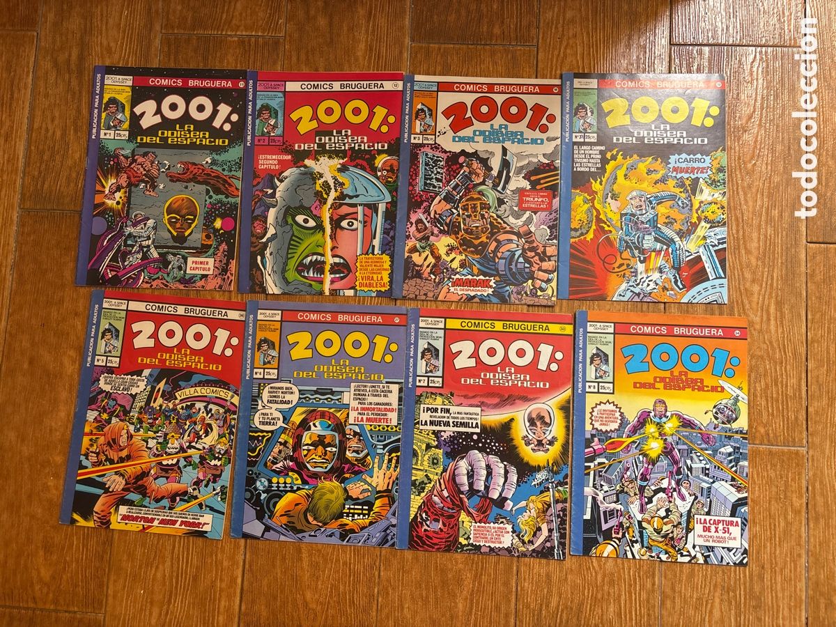 Tebeos: 2001. LA ODISEA DEL ESPACIO COLECCION COMPLETA 8 NUMEROS EDITORIAL BRUGUERA.