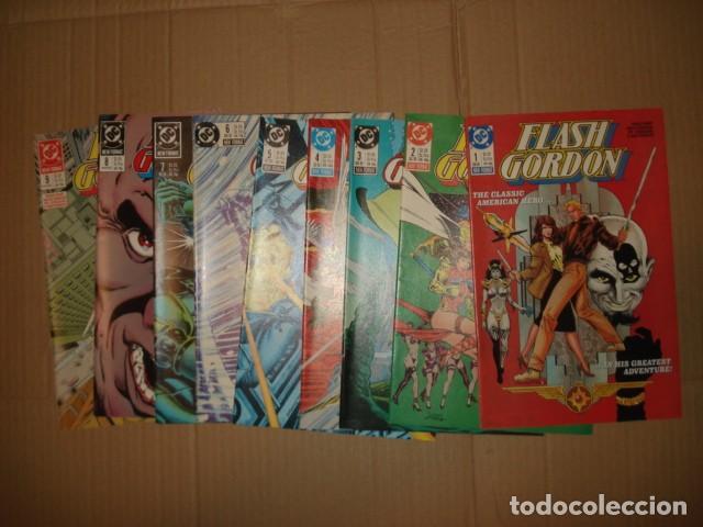 Tebeos: Flash Gordon, 1988, completa, 9 n&uacute;meros, DC, muy buen estado. Caja DA