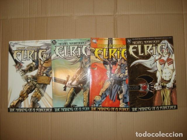Tebeos: Elric: the making of a sorcerer, 2004, completa, 4 n&uacute;meros, DC, muy buen estado. Caja DA