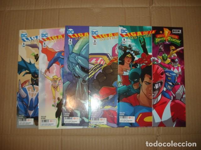 Tebeos: Lote Liga de la Justicia & Power Rangers, 2007, 5 n&uacute;meros de 6, ECC, muy buene stado