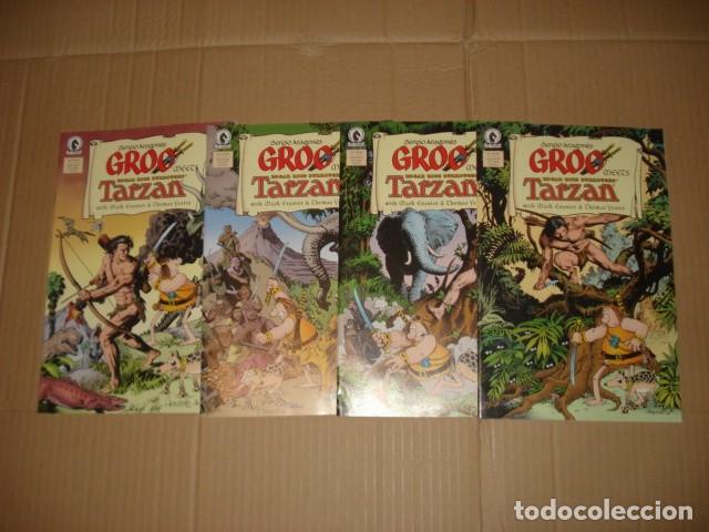 Tebeos: Groo meets Tarzan, 2021, completa, 4 n&uacute;meros, Dark Horse, muy buen estado. Caja DA